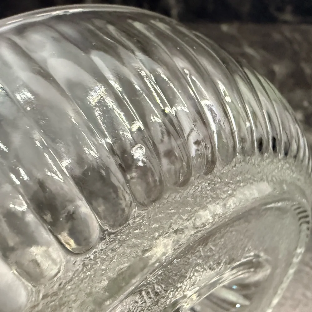 Glass Ribbed Citrus Juicer
